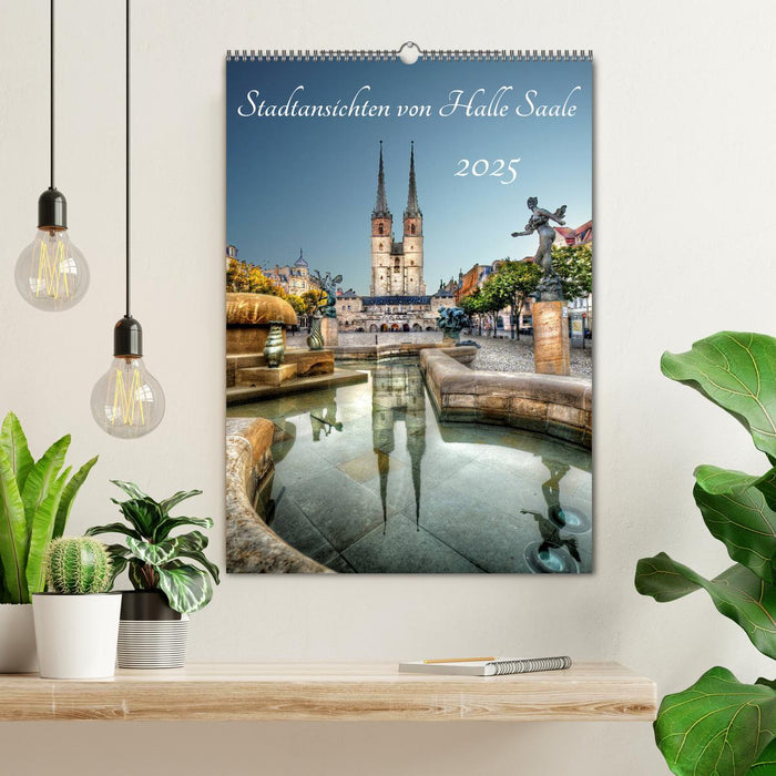 Stadtansichten von Halle Saale 2025 (CALVENDO Wandkalender 2025)