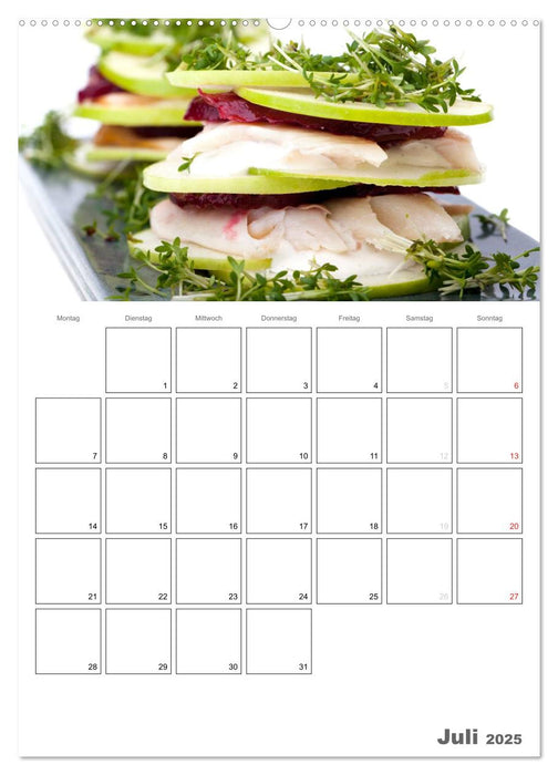 Frische Küche - Der hilfreiche Monatsplaner / Planer (CALVENDO Premium Wandkalender 2025)