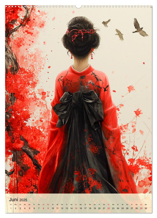 Geishas. Japans traditionelle und faszinierende Kultur (CALVENDO Wandkalender 2025)