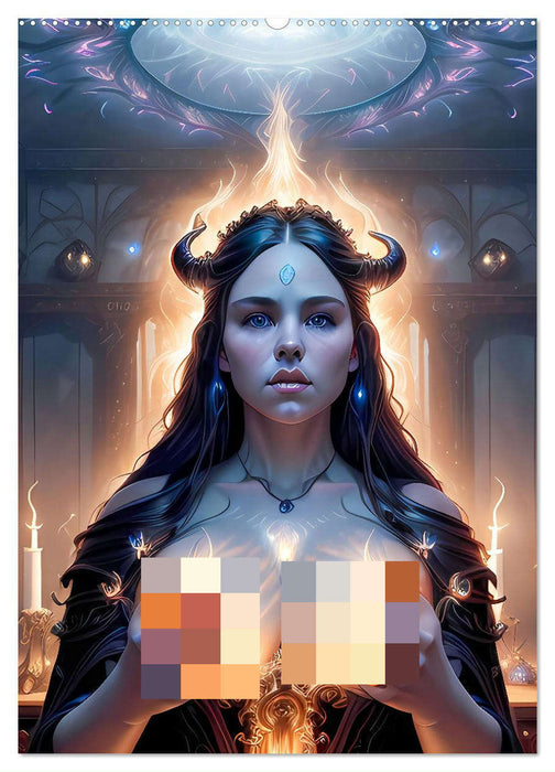 Sinnliche Weiße Hexen in zauberhaften Szenen (CALVENDO Premium Wandkalender 2025)
