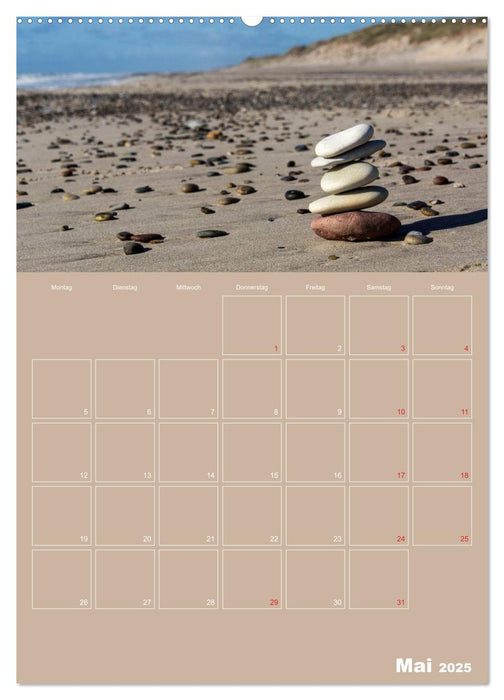 Sanddünen und Meer in Dänemark (CALVENDO Wandkalender 2025)