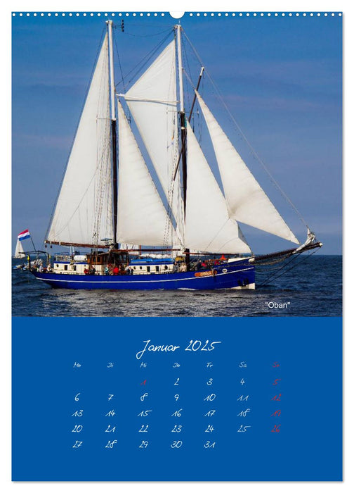 Unter Segeln (CALVENDO Premium Wandkalender 2025)