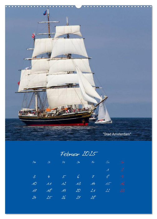 Unter Segeln (CALVENDO Premium Wandkalender 2025)