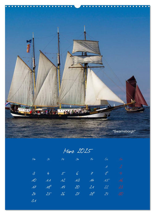 Unter Segeln (CALVENDO Premium Wandkalender 2025)