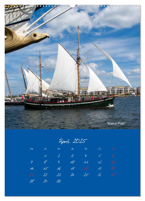 Unter Segeln (CALVENDO Premium Wandkalender 2025)