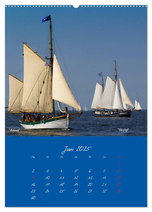 Unter Segeln (CALVENDO Premium Wandkalender 2025)