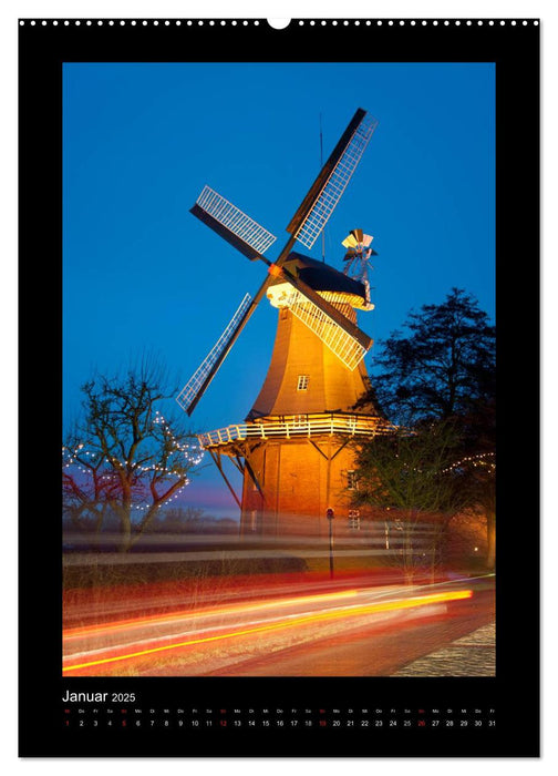 Windmühlen in Deutschland (CALVENDO Premium Wandkalender 2025)