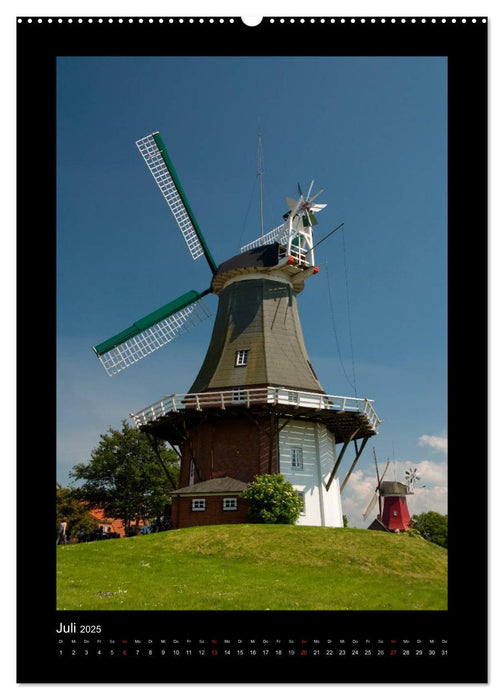 Windmühlen in Deutschland (CALVENDO Premium Wandkalender 2025)