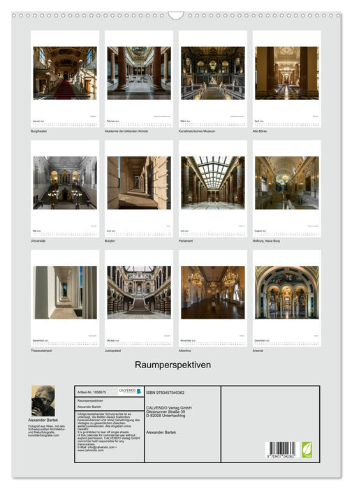 Raumperspektiven (CALVENDO Wandkalender 2025)
