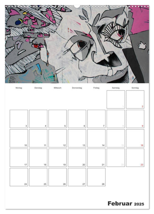 GRAFFITI 2025 / Planer (CALVENDO Wandkalender 2025)