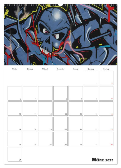 GRAFFITI 2025 / Planer (CALVENDO Wandkalender 2025)