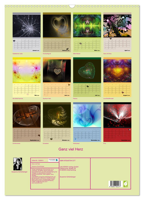 Ganz viel Herz (CALVENDO Wandkalender 2025)