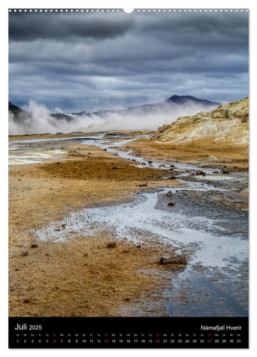 Island - Landschaften vom Wasser geprägt (CALVENDO Premium Wandkalender 2025)