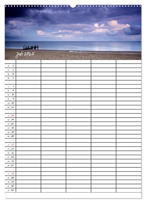 Föhrweh / Familienplaner (CALVENDO Premium Wandkalender 2025)