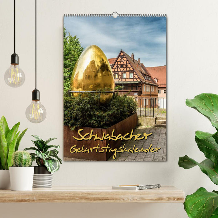 Schwabach Geburtstagskalender (CALVENDO Wandkalender 2025)