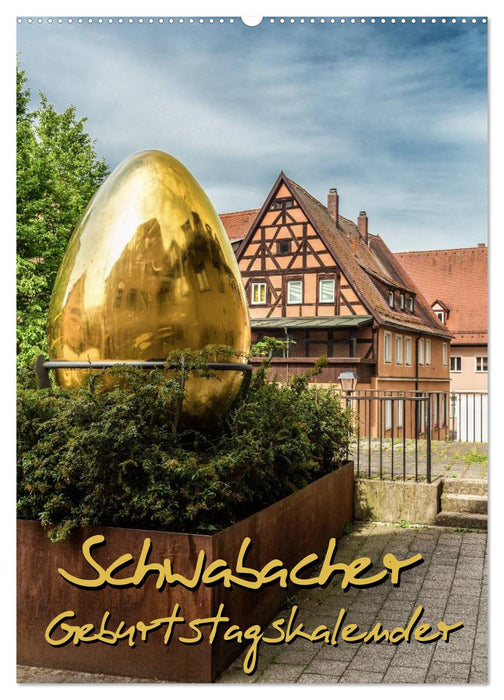 Schwabach Geburtstagskalender (CALVENDO Wandkalender 2025)