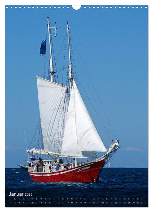 Schoner, Haikutter und Co. - Segelschiffe auf der Ostsee (CALVENDO Wandkalender 2025)