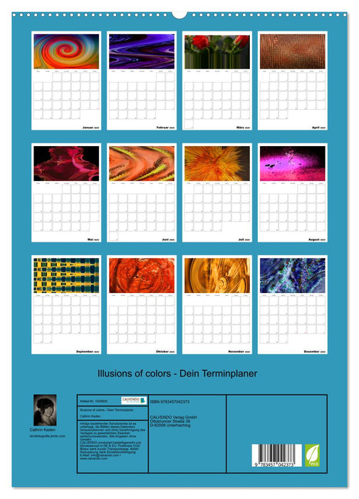 Illusions of colors - Dein Terminplaner (CALVENDO Premium Wandkalender 2025)