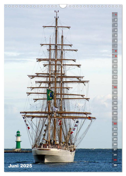Segelromantik - Großsegler auf der Ostsee (CALVENDO Wandkalender 2025)