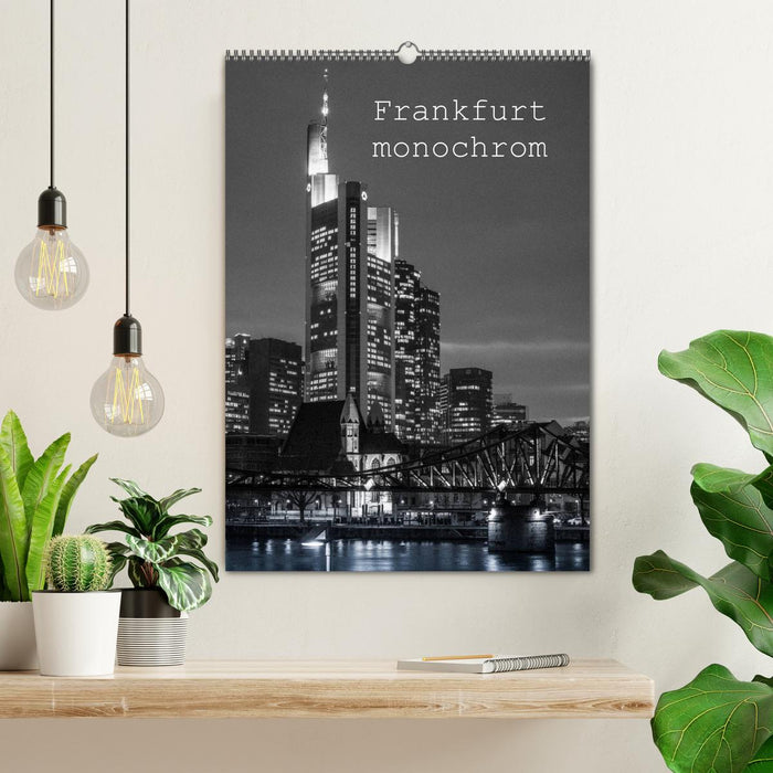 Frankfurt monochrom (CALVENDO Wandkalender 2025)