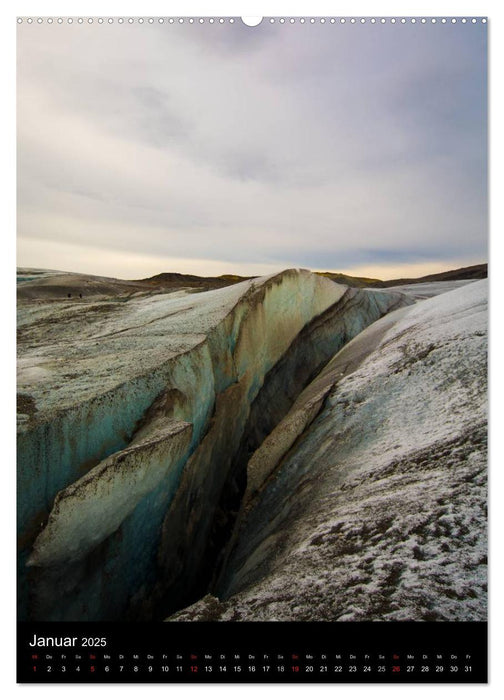 ÍSLAND 63° 66° N (CALVENDO Premium Wandkalender 2025)