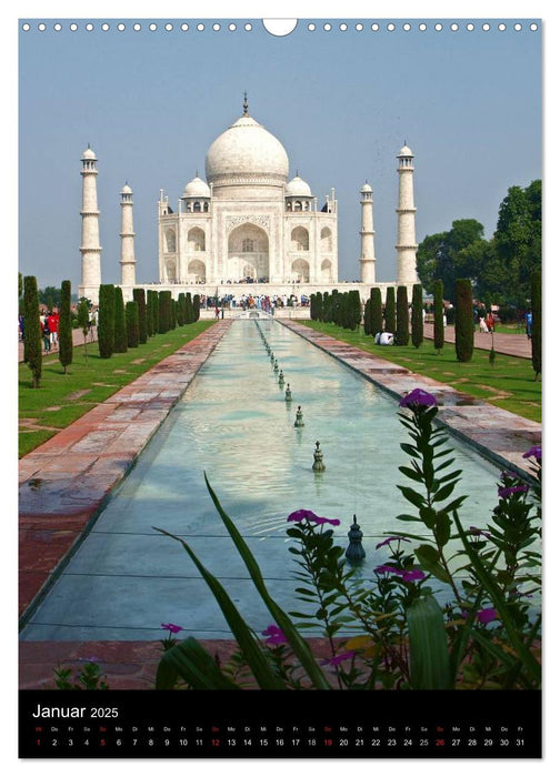 Taj Mahal - Monument der Liebe (CALVENDO Wandkalender 2025)