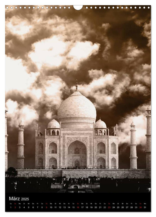 Taj Mahal - Monument der Liebe (CALVENDO Wandkalender 2025)