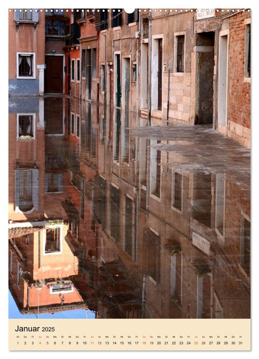 Venedig Reflexionen (CALVENDO Premium Wandkalender 2025)
