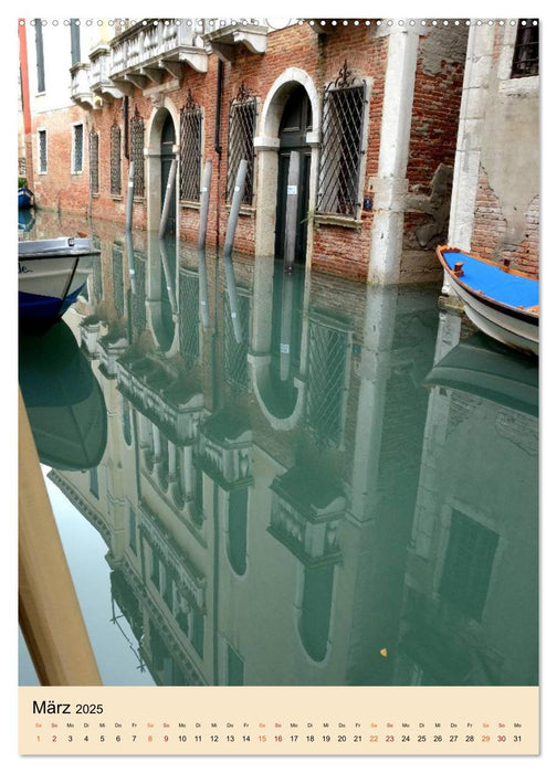 Venedig Reflexionen (CALVENDO Premium Wandkalender 2025)