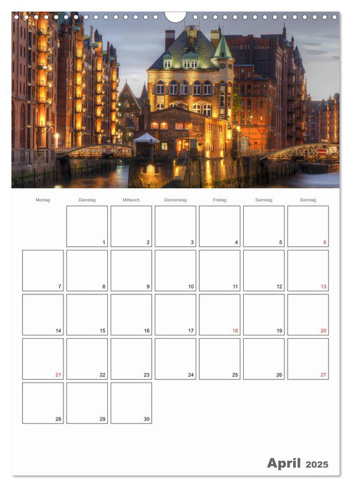 Nacht in deutschen Städten (CALVENDO Wandkalender 2025)