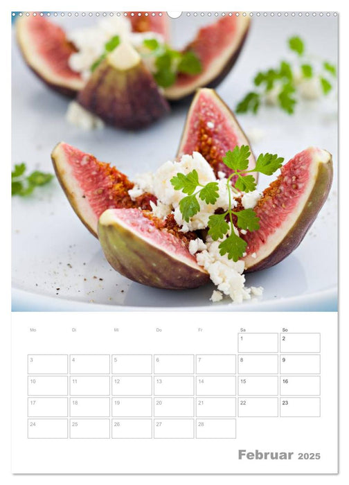 Vegetarisch durch das Jahr / Planer (CALVENDO Premium Wandkalender 2025)