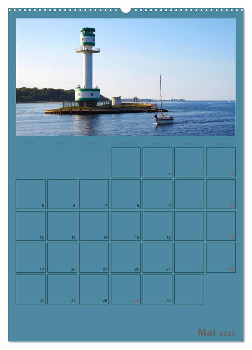 Rund um die Kieler Förde / Planer (CALVENDO Premium Wandkalender 2025)