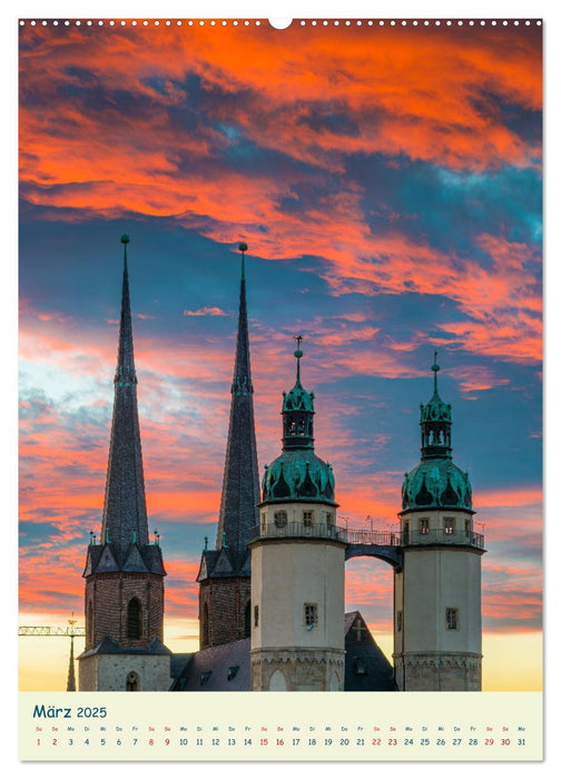 Halle/Saale - Meine Stadt im Licht (CALVENDO Wandkalender 2025)