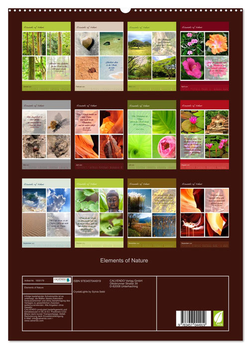 Elements of Nature (CALVENDO Premium Wandkalender 2025)