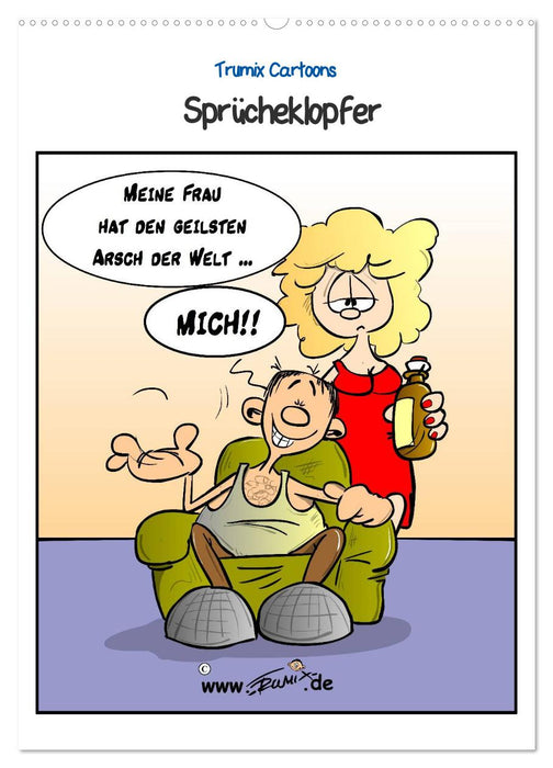 Trumix Cartoons - Sprücheklopfer (CALVENDO Wandkalender 2025)