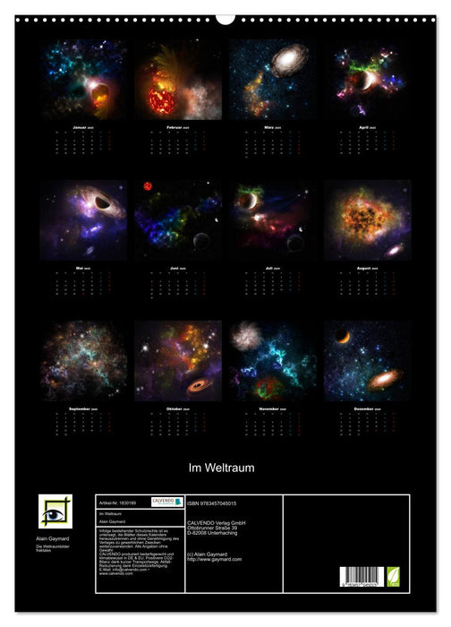 Im Weltraum (CALVENDO Wandkalender 2025)