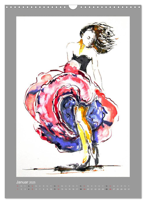 Starke Frauen - Tänzerinnen (CALVENDO Wandkalender 2025)