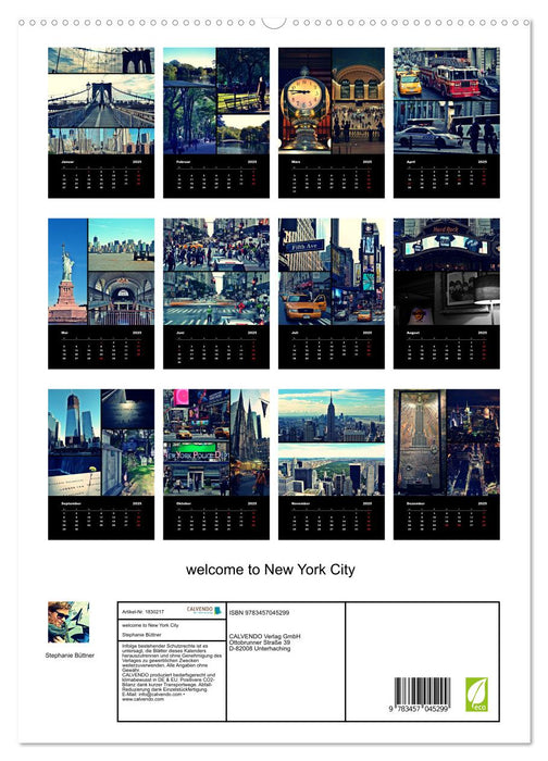 welcome to New York City (CALVENDO Premium Wandkalender 2025)