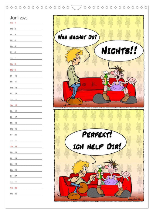 Trumix Cartoons - Autsch, das tut weh! (CALVENDO Wandkalender 2025)