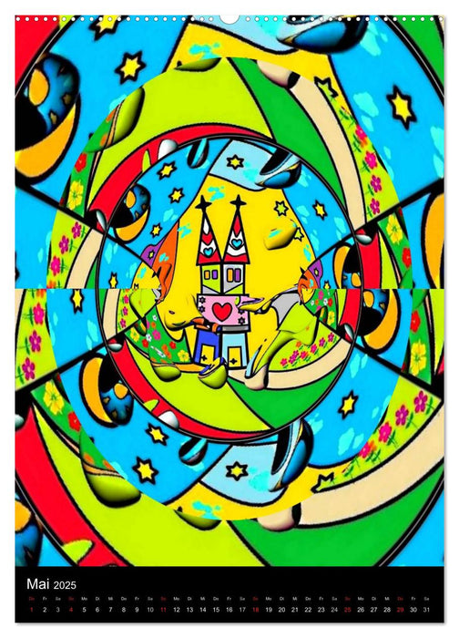 Ich mach mir die Welt - Popart von Nico Bielow (CALVENDO Wandkalender 2025)