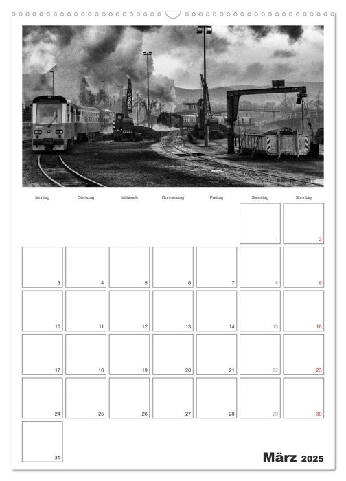 Unter Dampf. Eisenbahnromantik im Harz (CALVENDO Wandkalender 2025)