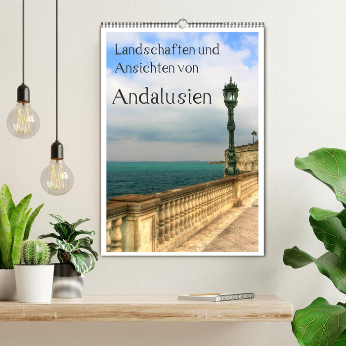 Landschaften und Ansichten von Andalusien (CALVENDO Wandkalender 2025)