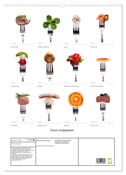 Essen aufgegabelt (CALVENDO Wandkalender 2025)