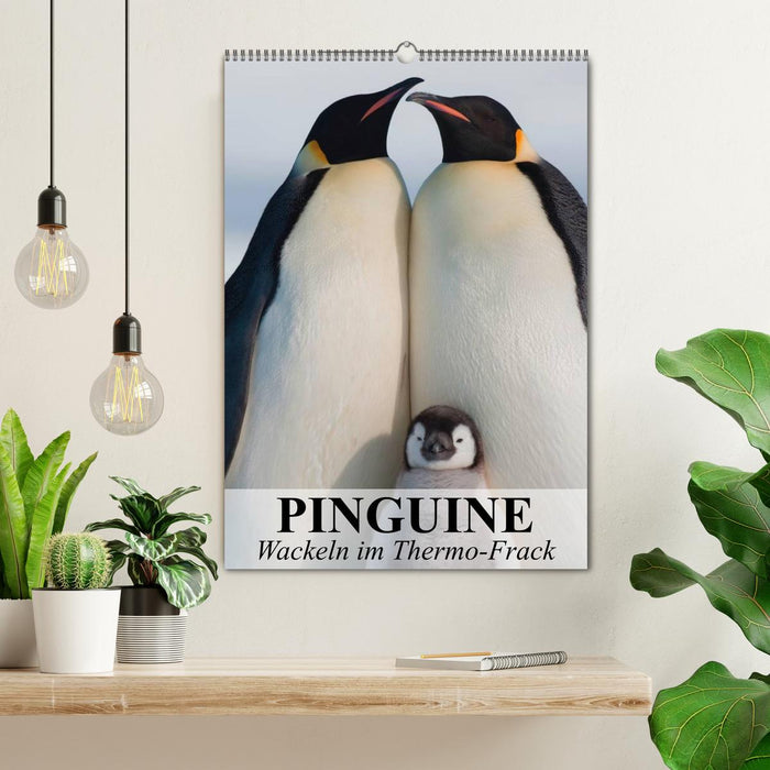 Pinguine - Wackeln im Thermo-Frack (CALVENDO Wandkalender 2025)