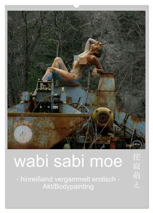 wabi sabi moe - hinreißend vergammelt erotisch - Akt/Bodypainting (CALVENDO Wandkalender 2025)