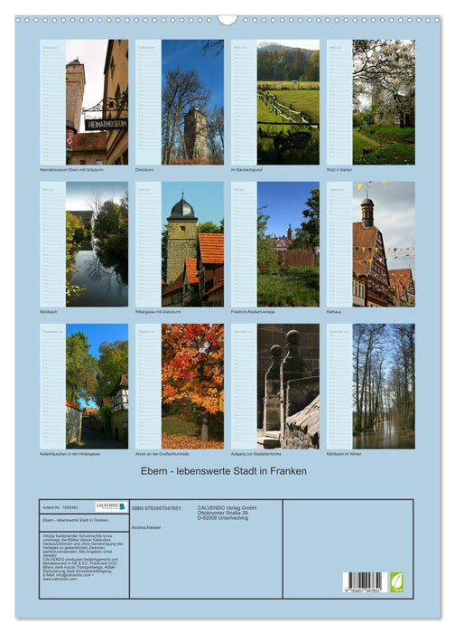 Ebern - lebenswerte Stadt in Franken (CALVENDO Wandkalender 2025)