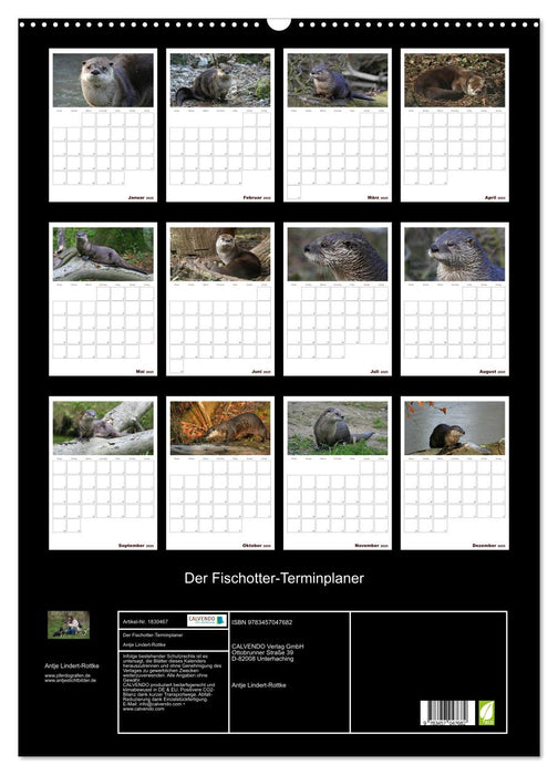 Der Fischotter-Terminplaner (CALVENDO Wandkalender 2025)