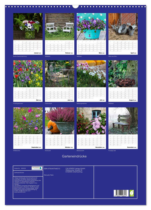 Garteneindrücke (CALVENDO Wandkalender 2025)