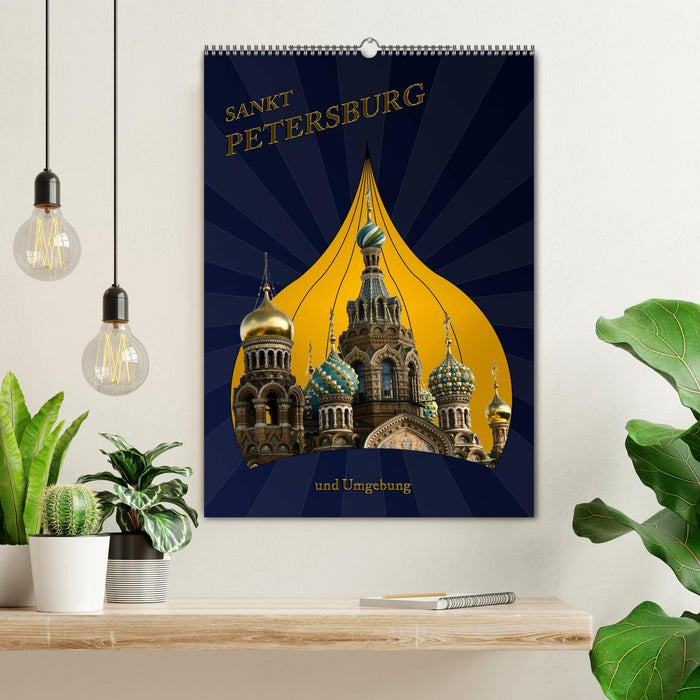 St. Peterburg und Umgebung (CALVENDO Wandkalender 2025)