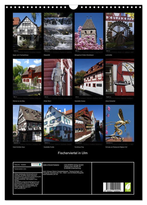 Fischerviertel in Ulm (CALVENDO Wandkalender 2025)